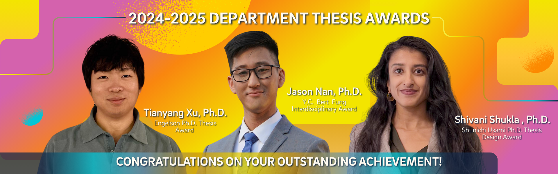 Photo of Student Thesis Awardees